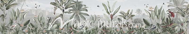 Botanical Beauty Panorama by Sir Edward Wallpaper Wall Mural