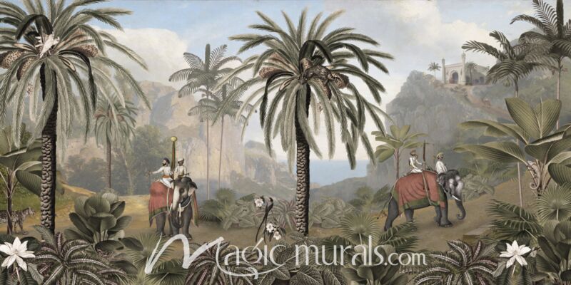 Elephant Elegance by Sir Edward Wallpaper Wall Mural