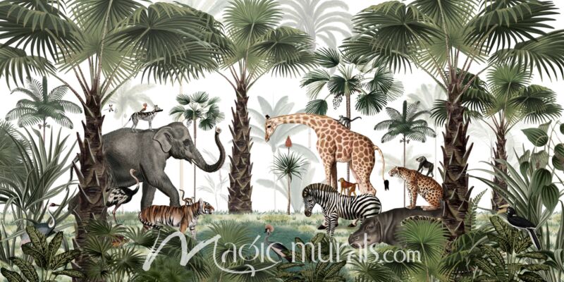 Animal Kingdom by Kikki Belle Wallpaper Wall Mural