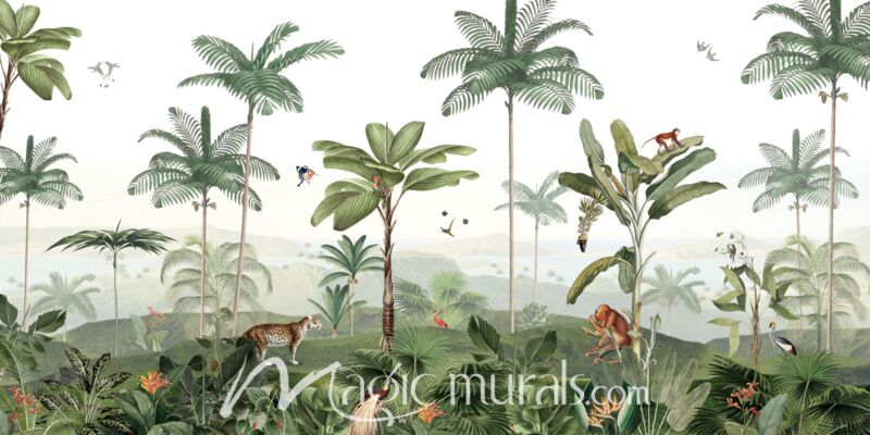 Thrilling Tropics by Kikki Belle Wallpaper Wall Mural