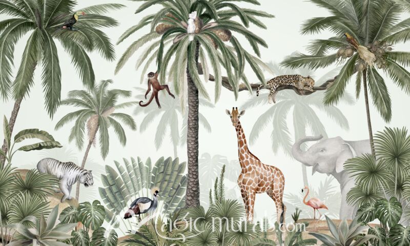 Tropical Jive by Kikki Belle Wallpaper Wall Mural