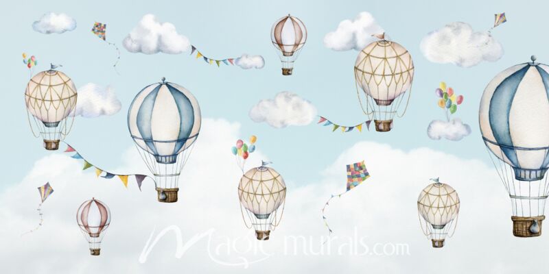 Balloon Bonanza by Oliver Robins Wallpaper Wall Mural