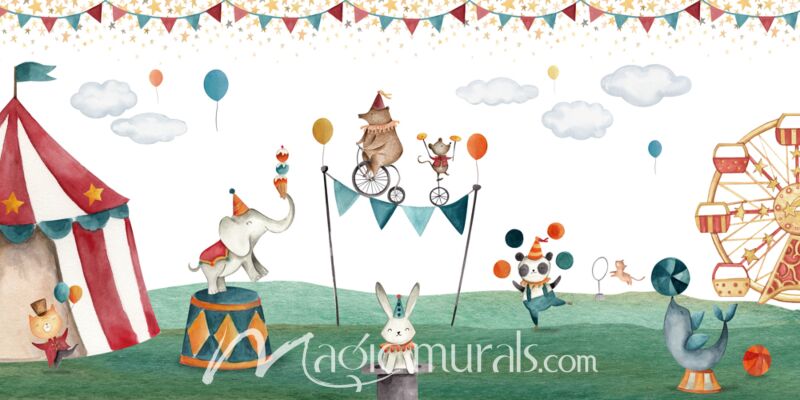Crazy Circus by Oliver Robins Wallpaper Wall Mural