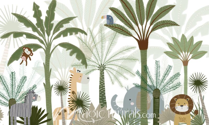Jungle Joy by Oliver Robins Wallpaper Wall Mural