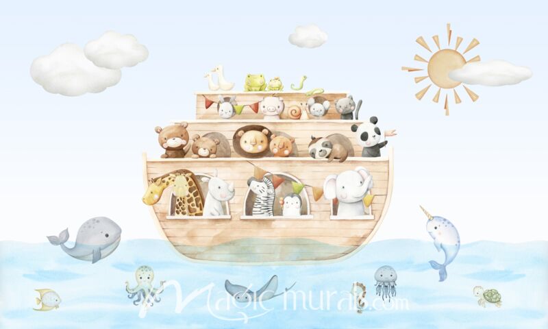 Noah Journey by Oliver Robins Wallpaper Wall Mural
