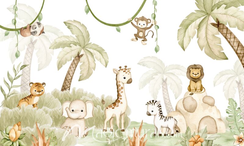 Savannah Joy by Oliver Robins Wallpaper Wall Mural