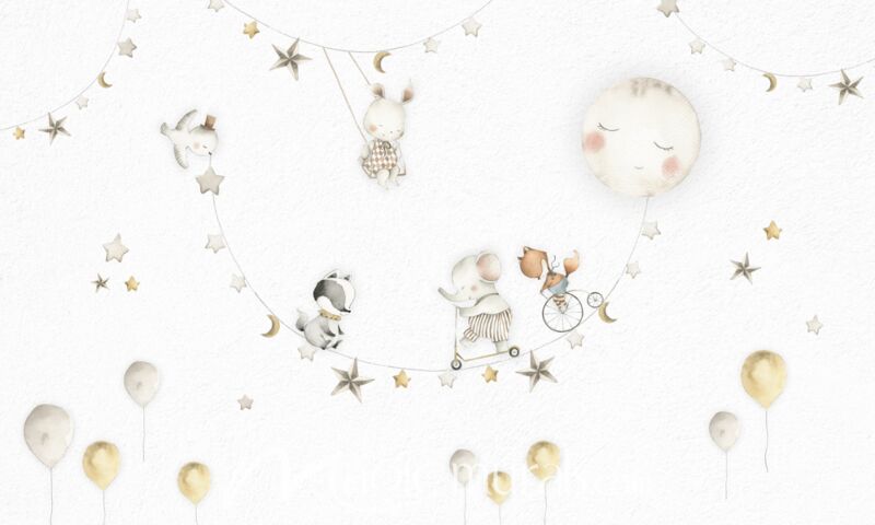 Sleeping Moon by Oliver Robins Wallpaper Wall Mural