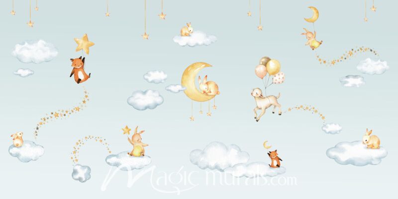Sweet Dreams - Blue by Oliver Robins Wallpaper Wall Mural