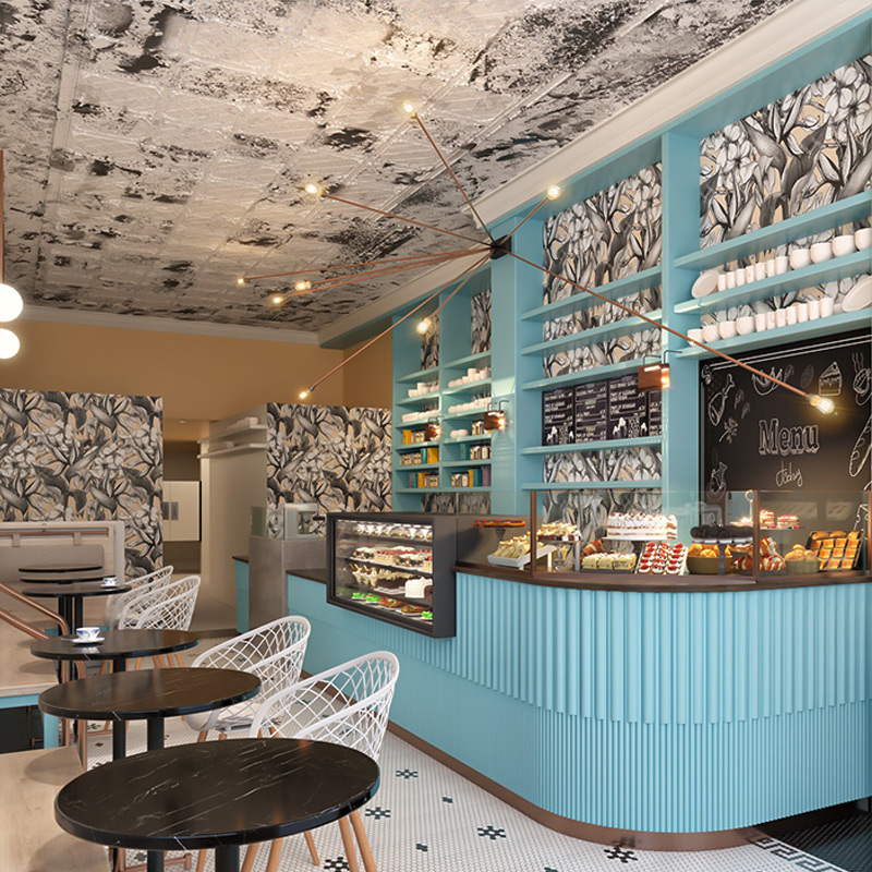Glenn Lepore is the principal at LDL Studio, a full service architectural firm in Providence, RI that specializes in restaurants.He has used Magic Murals wallpaper to give his restaurant clients a competitive advantage through design and décor.