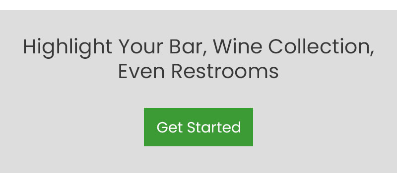 Highlight your bar, wine collection, even restrooms with a wall mural